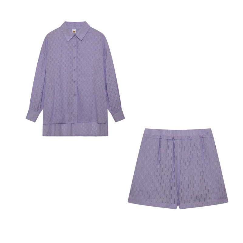 Megan | Chic Shirt & Shorts Set