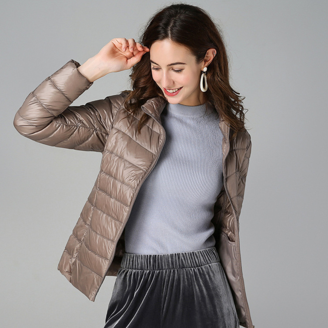 Seraphina | Ultra-Light Waterproof Jacket with White Down