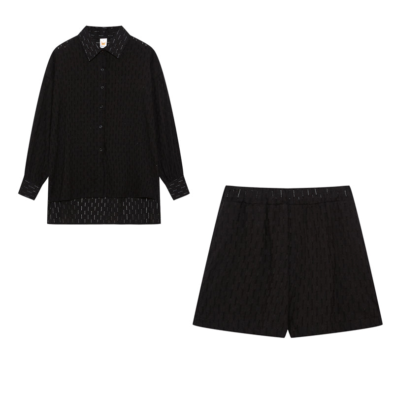 Megan | Chic Shirt & Shorts Set