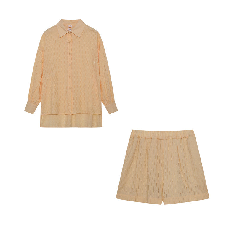 Megan | Chic Shirt & Shorts Set