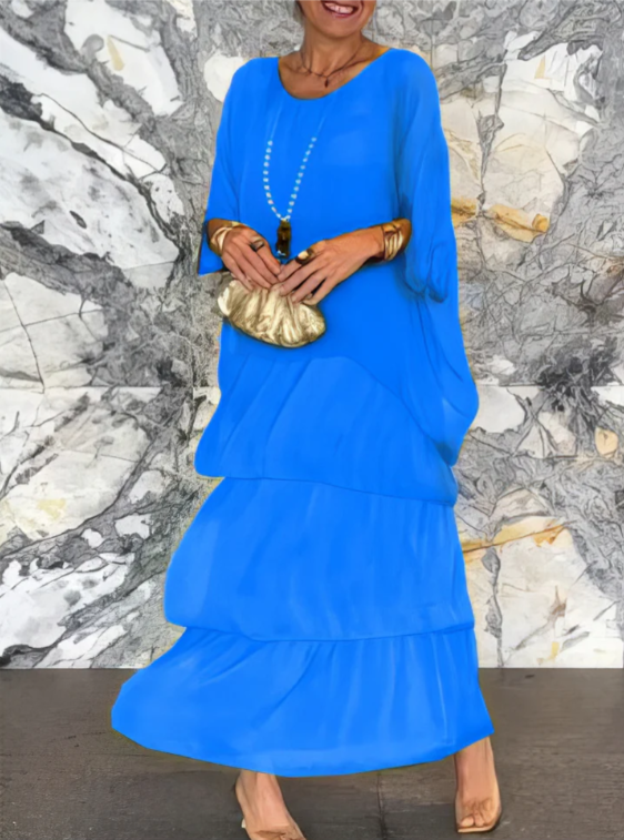 Velina | Flowing Maxi Dress Exquisite Elegance