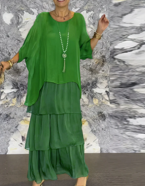 Velina | Flowing Maxi Dress Exquisite Elegance