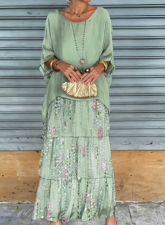 Velina | Flowing Maxi Dress Exquisite Elegance