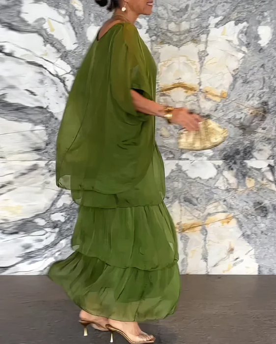 Velina | Flowing Maxi Dress Exquisite Elegance