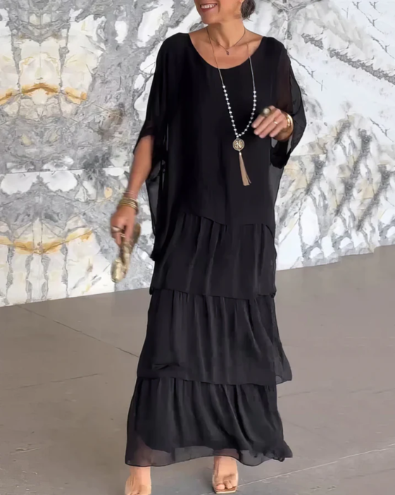 Velina | Flowing Maxi Dress Exquisite Elegance