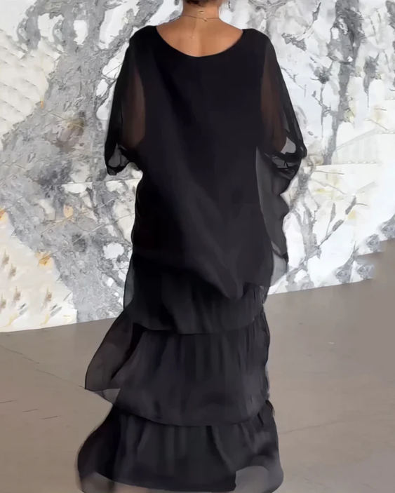 Velina | Flowing Maxi Dress Exquisite Elegance