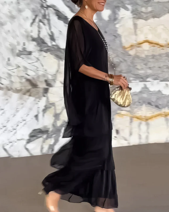 Velina | Flowing Maxi Dress Exquisite Elegance