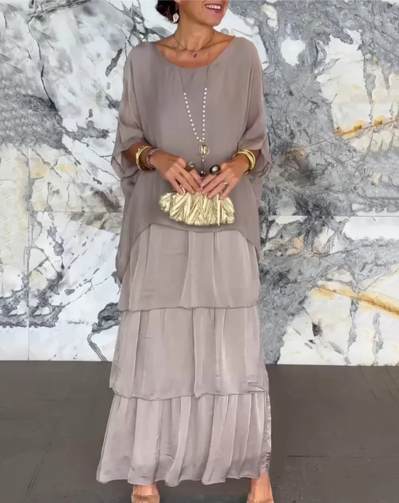 Velina | Flowing Maxi Dress Exquisite Elegance
