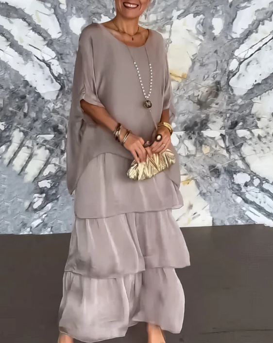 Velina | Flowing Maxi Dress Exquisite Elegance