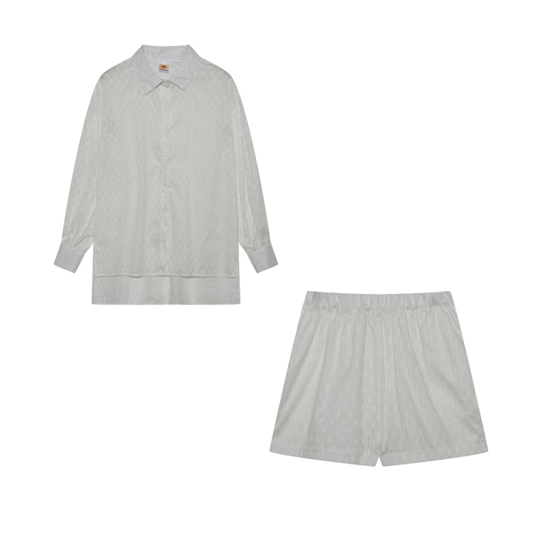 Megan | Chic Shirt & Shorts Set