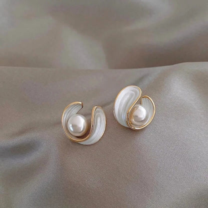 Phoebe | Luxe White Opal Earrings