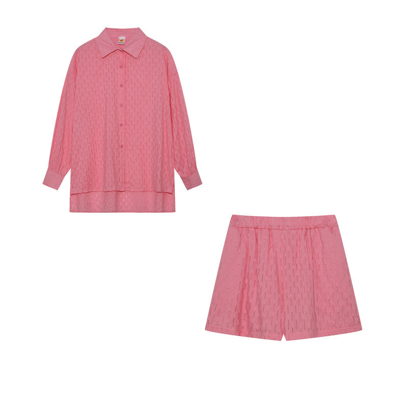 Megan | Chic Shirt & Shorts Set