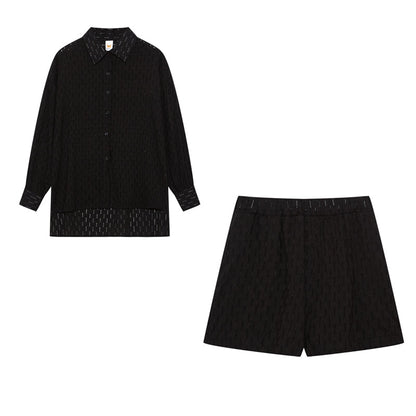 Megan | Chic Shirt & Shorts Set