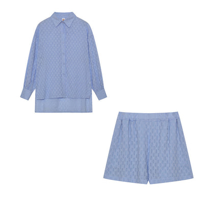 Megan | Chic Shirt & Shorts Set