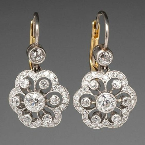 Harper | Vintage Crystal Earrings