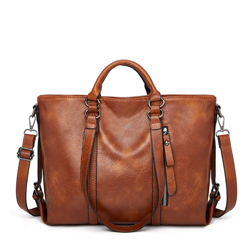 Jemima | Leather Shoulder Bag with Large Capacity