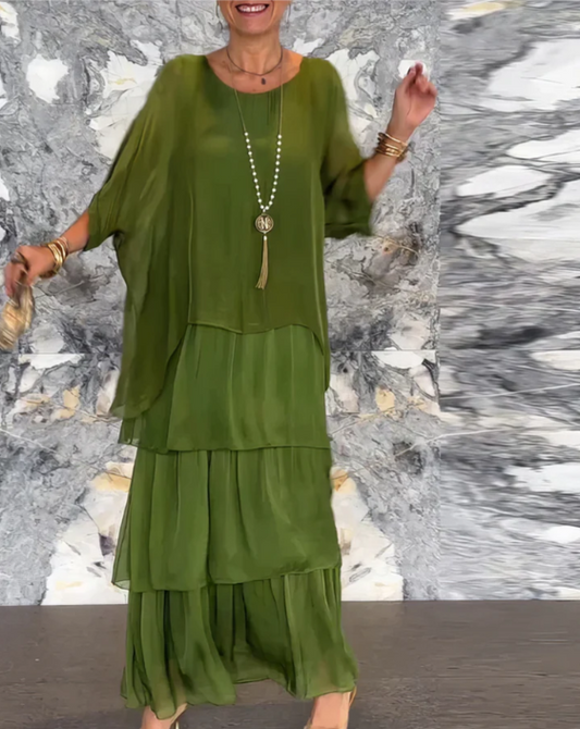 Velina | Flowing Maxi Dress Exquisite Elegance