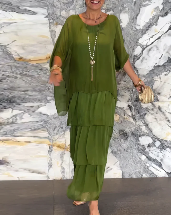 Velina | Flowing Maxi Dress Exquisite Elegance