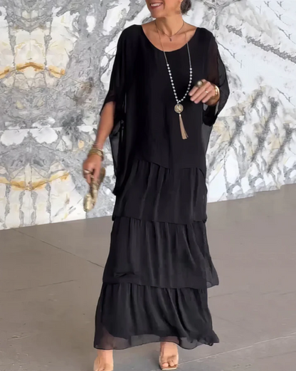 Velina | Flowing Maxi Dress Exquisite Elegance