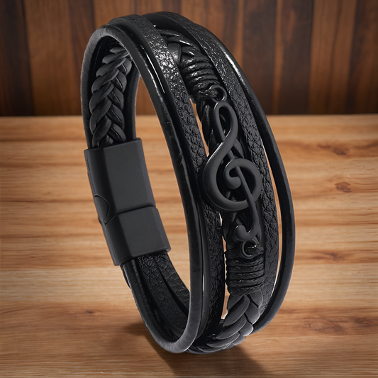Poloi | Leather Bracelet for Music Lovers