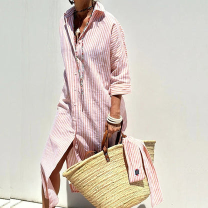 Harper | Elegant Striped Summer Dress