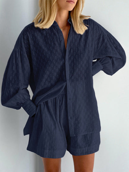 Megan | Chic Shirt & Shorts Set