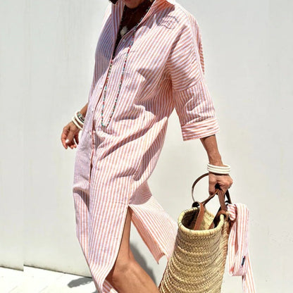 Harper | Elegant Striped Summer Dress