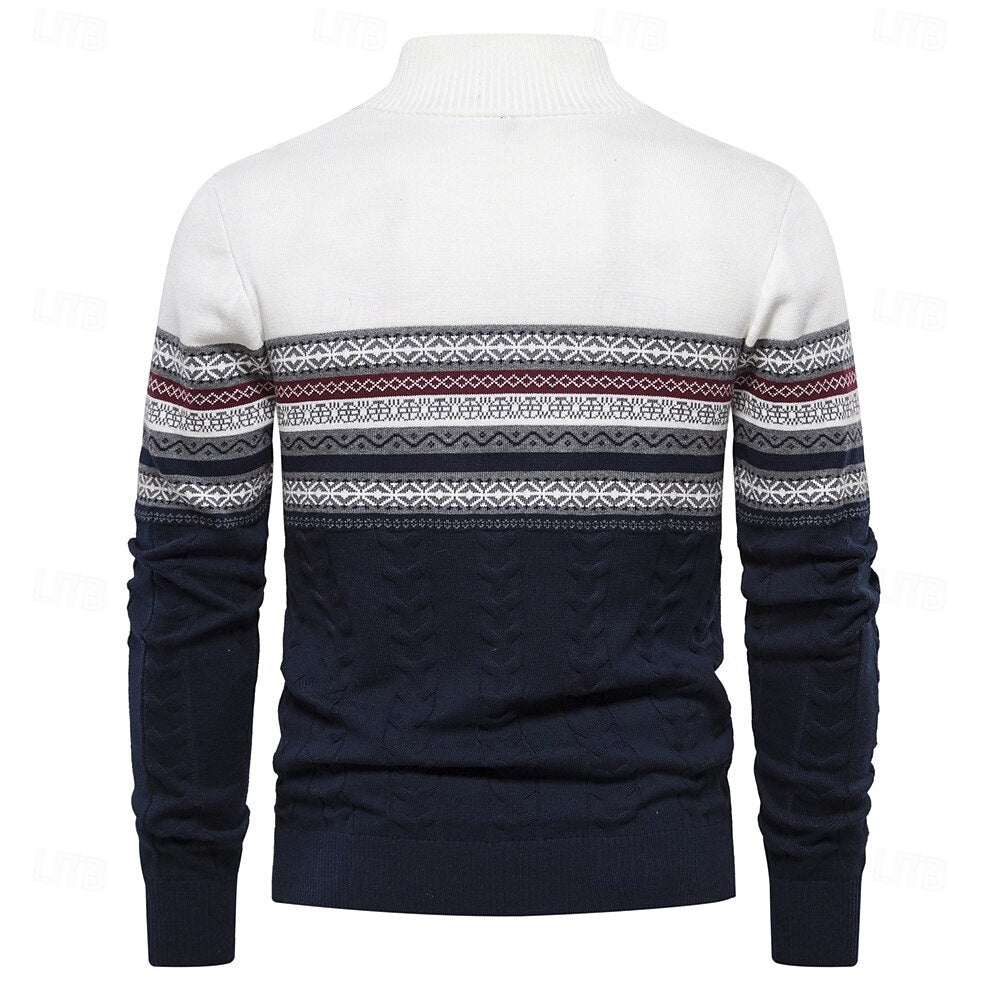Jack | Knit Sweater with Half Zip