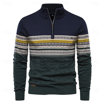 Jack | Knit Sweater with Half Zip