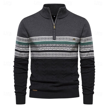 Jack | Knit Sweater with Half Zip