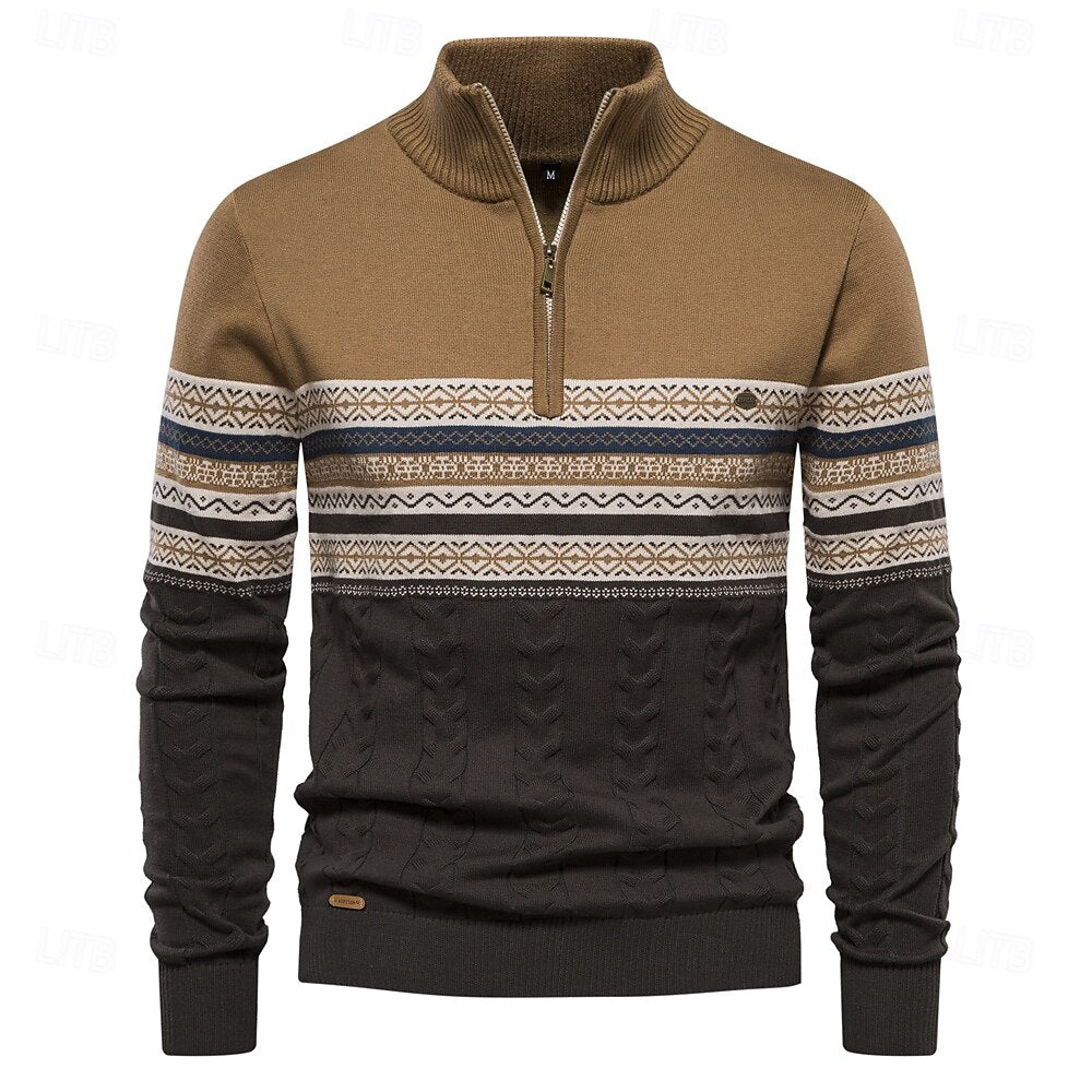 Jack | Knit Sweater with Half Zip
