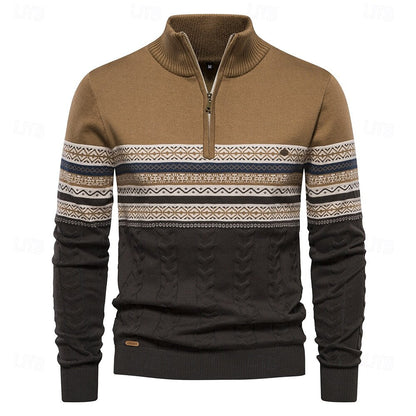 Jack | Knit Sweater with Half Zip