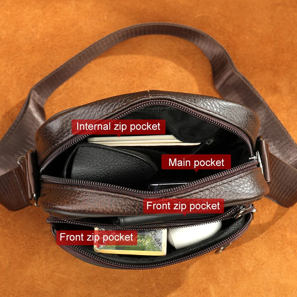 Felix | Comfortable Men Leather Crossbody Bag